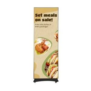 LED Poster Display | Battery Powered, No Plug Needed | Splicing-Capable | 640 / 960 × 1920mm | P2.5 / P1.86 / P1.53 / P1.25