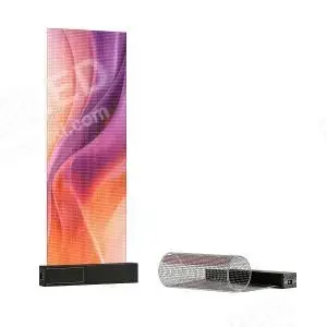 P8 Glass Sticker Transparent LED Film – 240×600 mm (9.45×23.62 in) | 1500nits | High Transparency Adhesive Display for Shopfronts & Exhibition Windows | Plug & Play