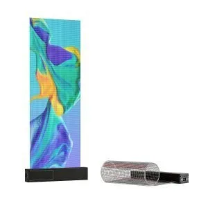 P5 High Transparency Adhesive LED Film – 200×600 mm (7.87×23.62 in) | 1500nits | Ultra-Thin Glass Sticker Display for Retail Windows & Storefront Glass | Plug & Play