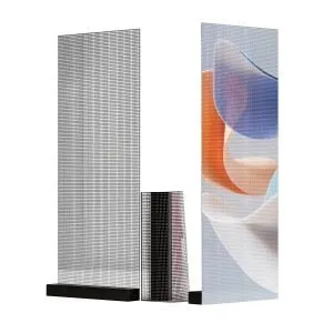 P20 Ultra-Thin Adhesive Transparent LED Film – 400×1000 mm (15.75×39.37 in) | 2400nits | 95% Transparency Glass Display for Facades & Exhibition | Multiple Kit Options | Plug & Play