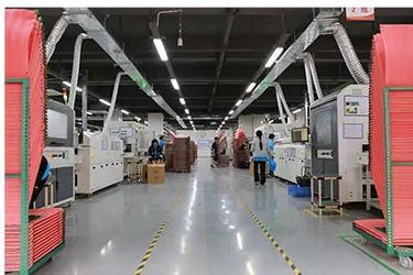LED display aging and testing area