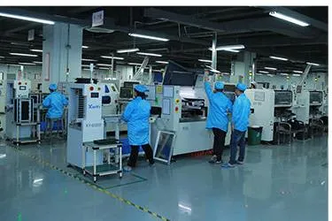 LED display production floor